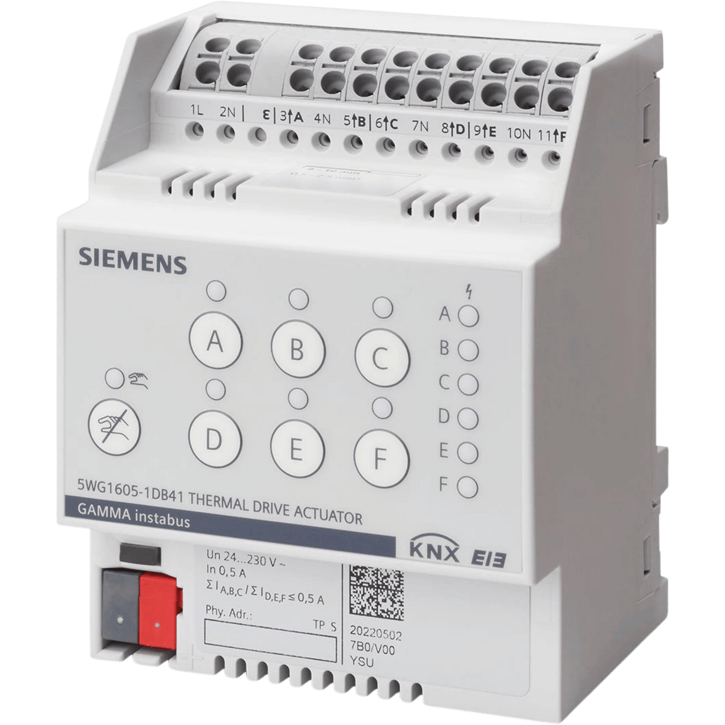 Siemens - Actionneurs de Commutation Thermique - RailDIN
