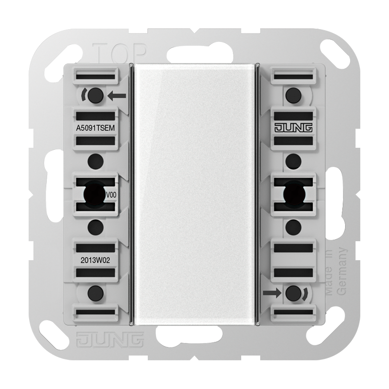 CJC Systems - Plaque de recouvrement 2 leviers KNX finition