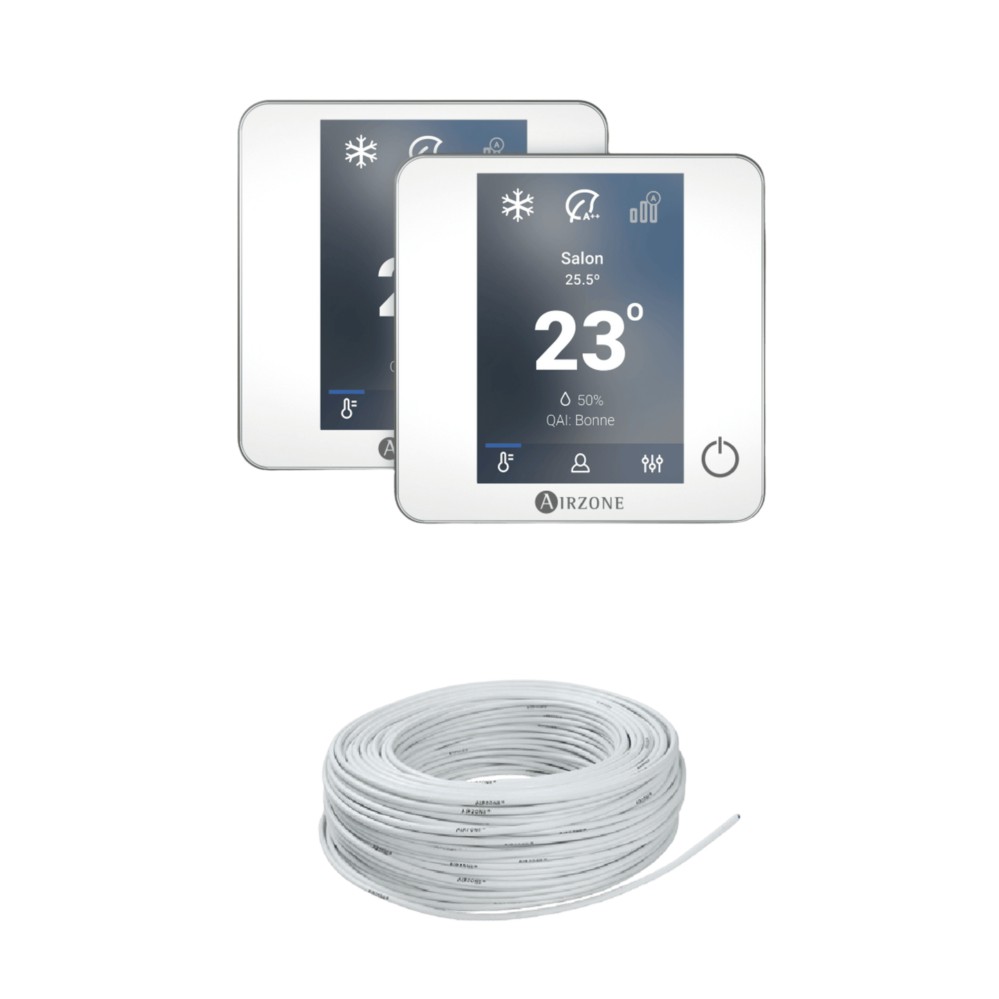Airzone - Flexa 25 / Easyzone 25 - Pack de Thermostats Blueface Filaire