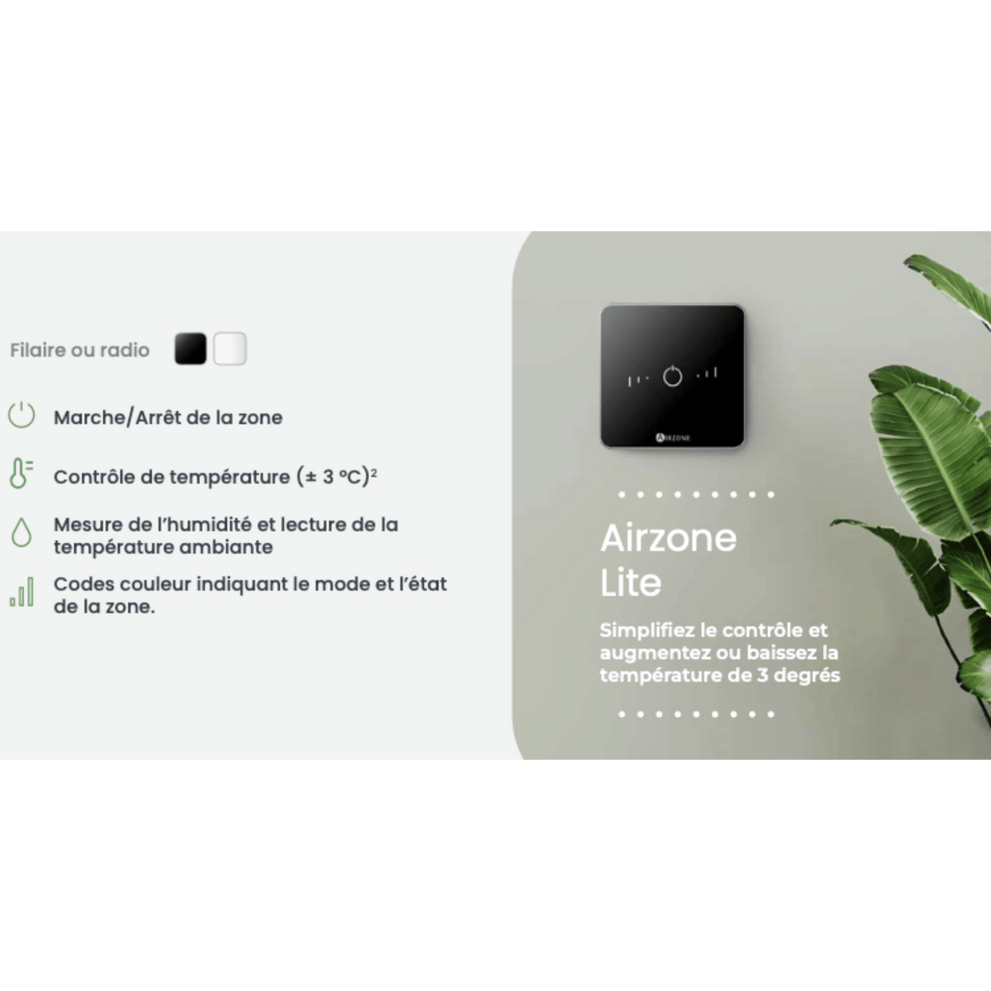 Airzone - Acuazone Thermostat Lite Radio