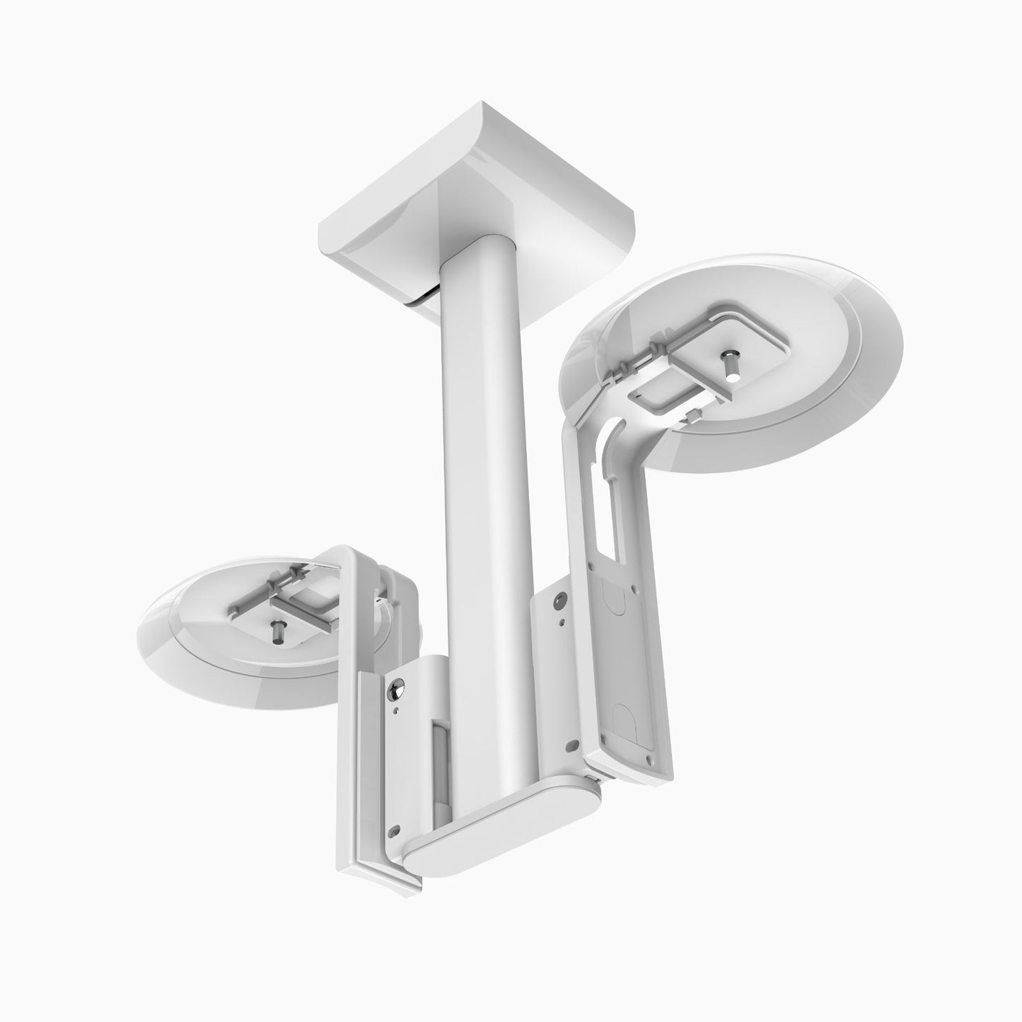 Support plafond double Era100/SL Blanc
