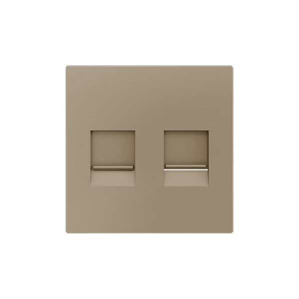 Zennio - ZS55 - Cache pour Prise RJ45 Double