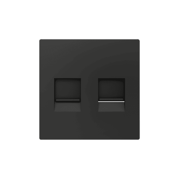 Zennio - ZS55 - Cache pour Prise RJ45 Double