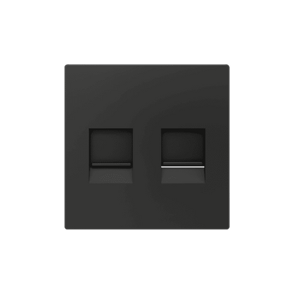 Zennio - ZS55 - Cache pour Prise RJ45 Double