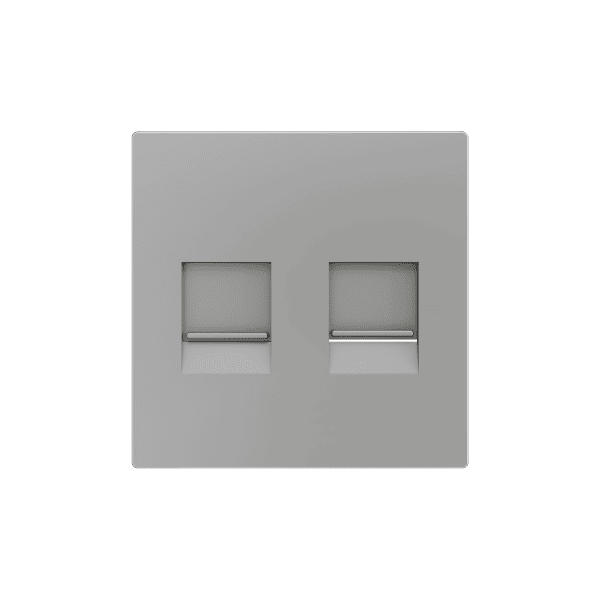 Zennio - ZS55 - Cache pour Prise RJ45 Double