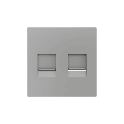 Zennio - ZS55 - Cache pour Prise RJ45 Double