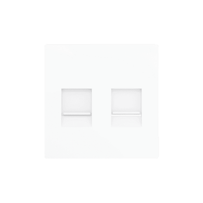 Zennio - ZS55 - Cache pour Prise RJ45 Double