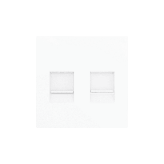 Zennio - ZS55 - Cache pour Prise RJ45 Double