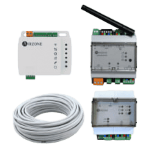 Airzone - Pack Flexa 25 Bizone - Webserver HUB + Câble Bus 15m