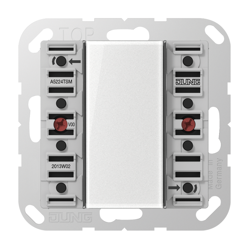 CJC Systems - Plaque de recouvrement 2 leviers KNX NINA