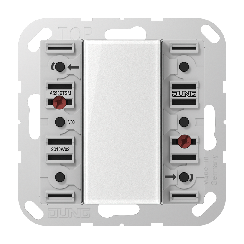 CJC Systems - Plaque de recouvrement 2 leviers KNX NINA