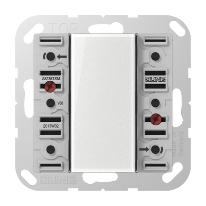CJC Systems - Plaque de recouvrement 2 leviers KNX NINA
