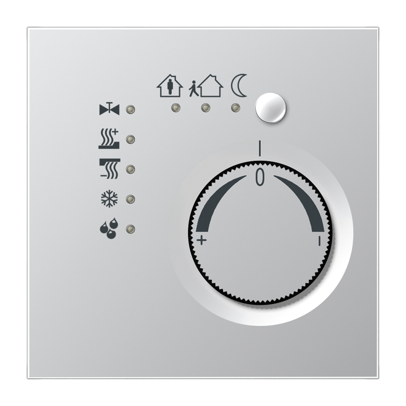 CJC Systems - Plaque version 2 boutons poussoir KNX carré
