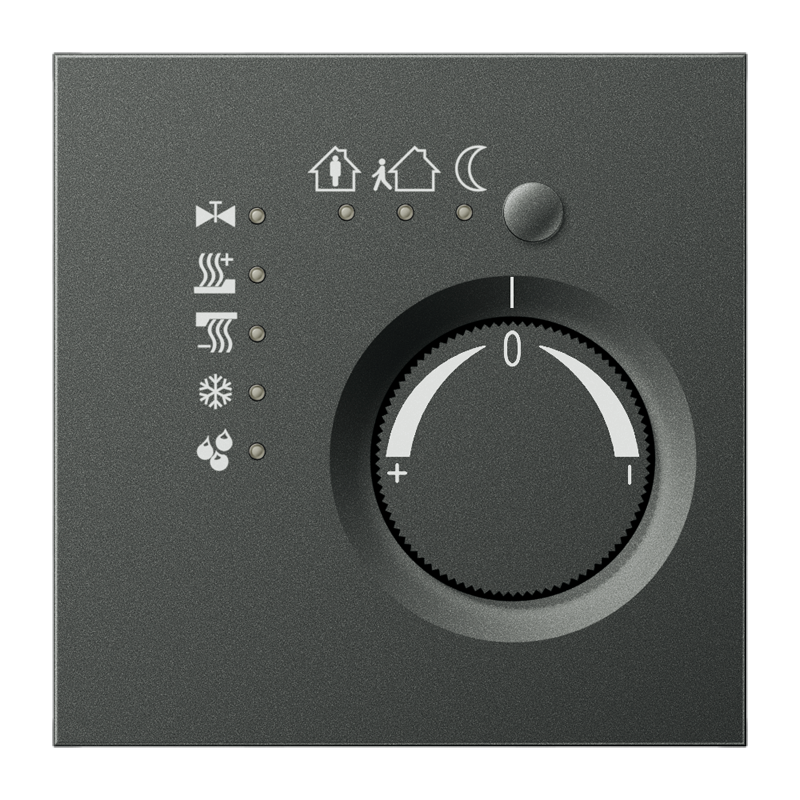 CJC Systems - Plaque version 2 boutons poussoir KNX carré