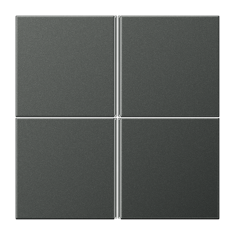 CJC Systems - Plaque version 2 boutons poussoir KNX carré