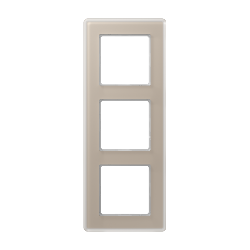CJC Systems - Plaque version 3 boutons poussoir carré KNX