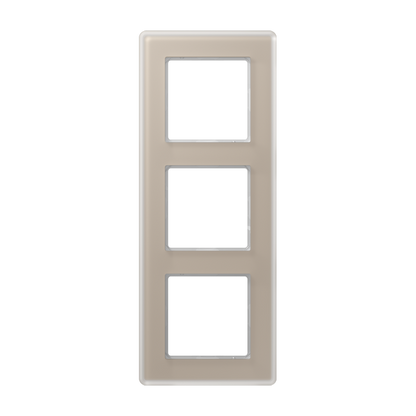 CJC Systems - Plaque version 3 boutons poussoir carré KNX