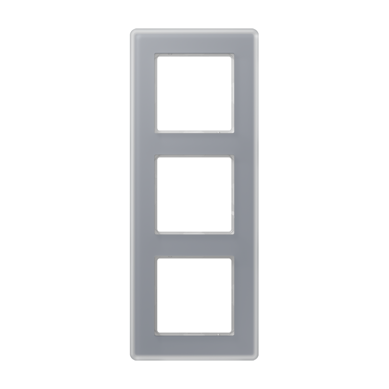 CJC Systems - Plaque version 3 boutons poussoir carré KNX