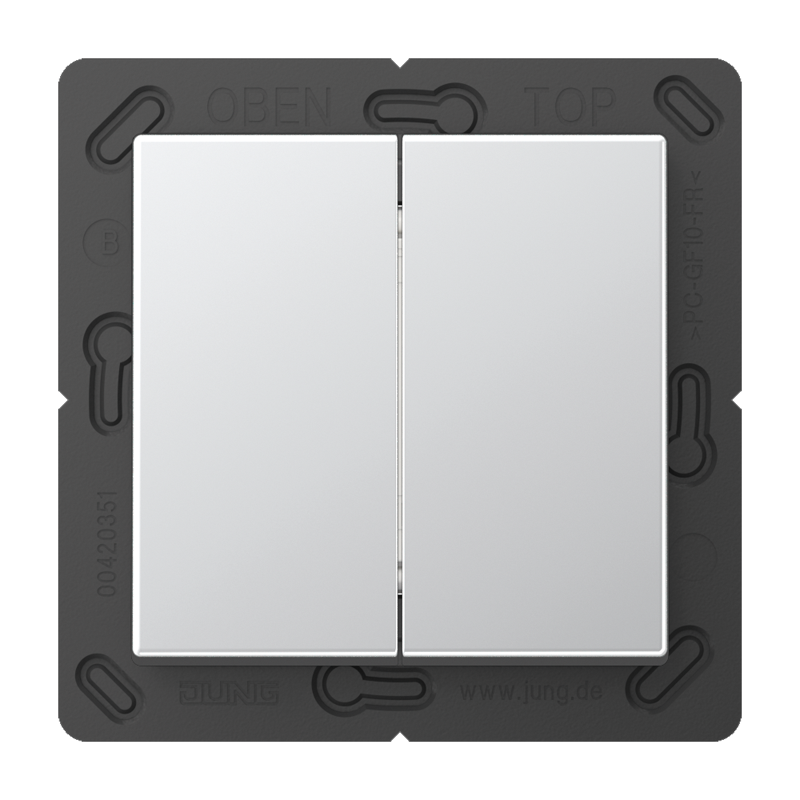 CJC Systems - Plaque version 3 boutons poussoir KNX carré