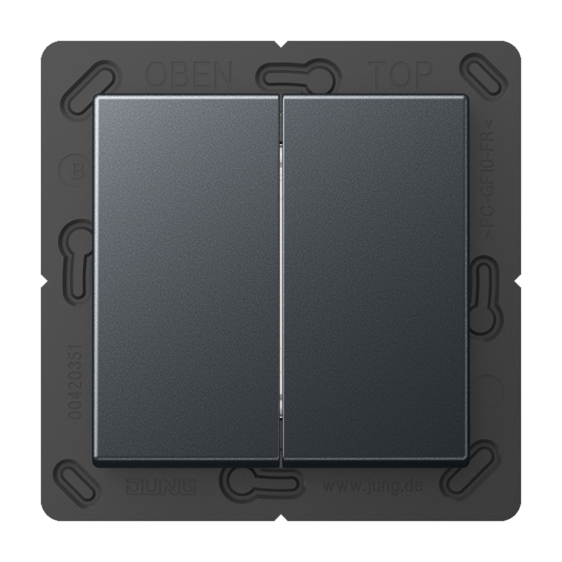 CJC Systems - Plaque version 3 boutons poussoir KNX carré