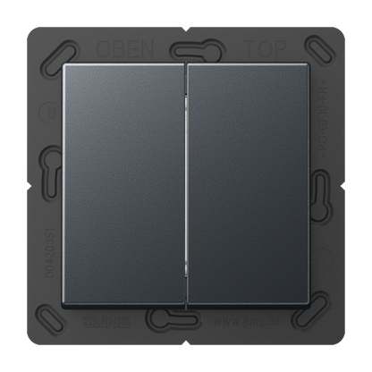 CJC Systems - Plaque version 3 boutons poussoir KNX carré