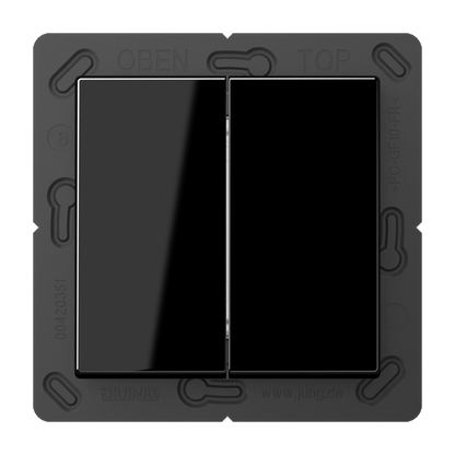 CJC Systems - Plaque version 3 boutons poussoir KNX carré