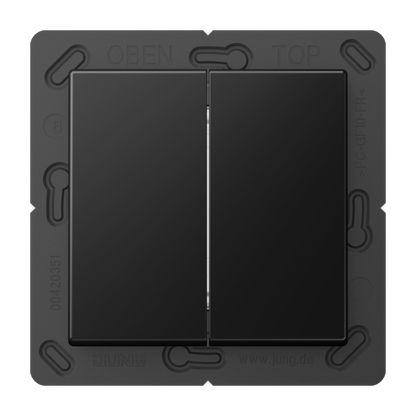 CJC Systems - Plaque version 3 boutons poussoir KNX carré