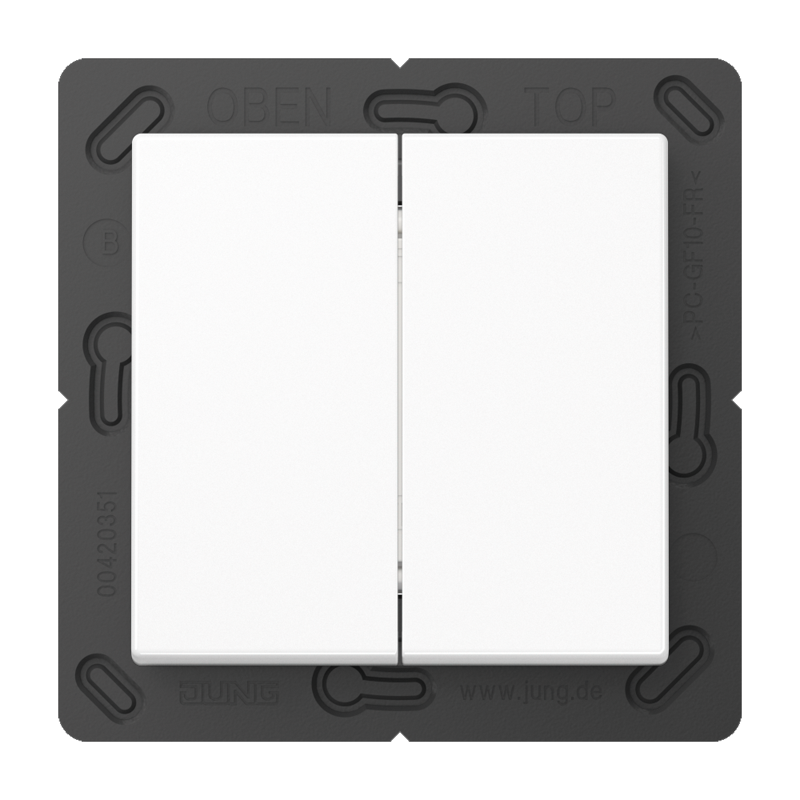 CJC Systems - Plaque version 3 boutons poussoir KNX carré
