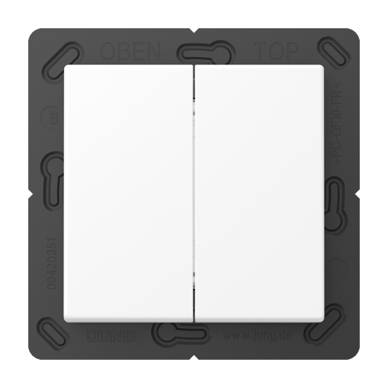CJC Systems - Plaque version 3 boutons poussoir KNX carré