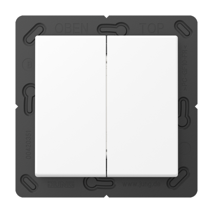 CJC Systems - Plaque version 3 boutons poussoir KNX carré