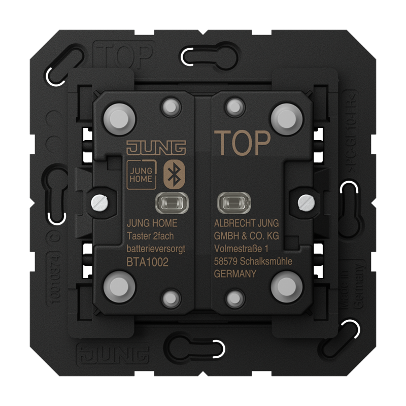 CJC Systems - Plaque version 3 boutons poussoir KNX rond