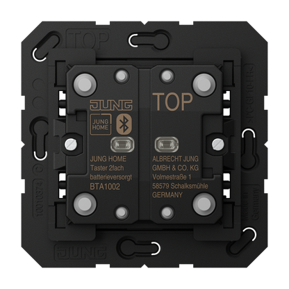 CJC Systems - Plaque version 3 boutons poussoir KNX rond