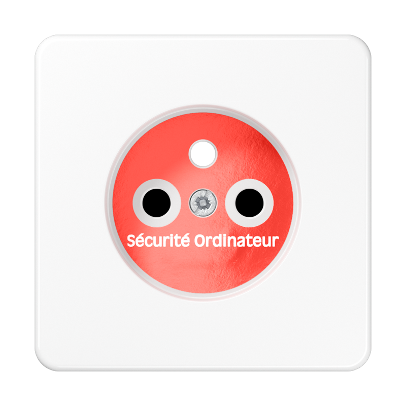 CJC Systems - Plaque version 4 boutons poussoir KNX carré