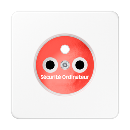 CJC Systems - Plaque version 4 boutons poussoir KNX carré