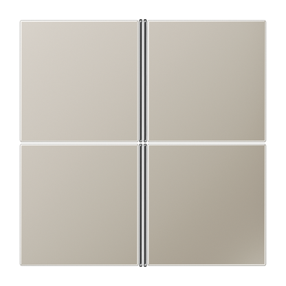 CJC Systems - Plaque version FLAT 1 bouton poussoir KNX