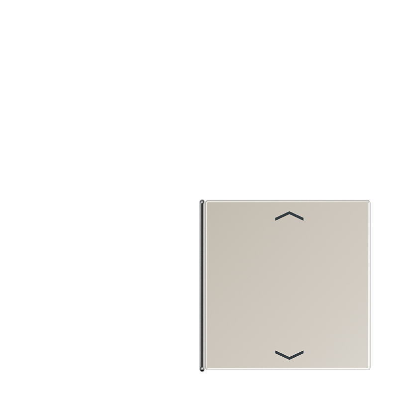 CJC Systems - Plaque version FLAT 1 bouton poussoir KNX