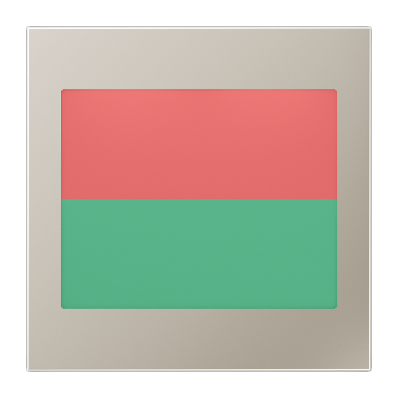 CJC Systems - Plaque version FLAT 1 bouton poussoir KNX