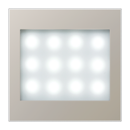 CJC Systems - Plaque version FLAT 1 bouton poussoir KNX