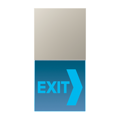 CJC Systems - Plaque version FLAT 1 bouton poussoir KNX