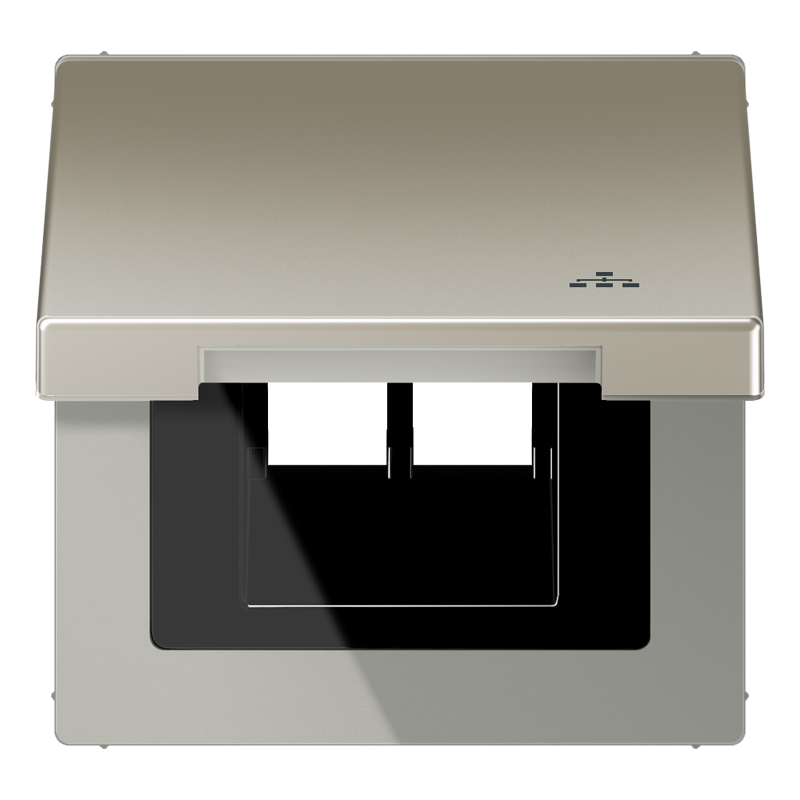 CJC Systems - Plaque version FLAT 1 bouton poussoir KNX