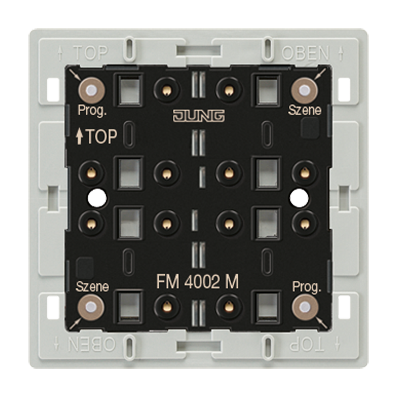 CJC Systems - Plaque version FLAT 2-1 boutons poussoir KNX