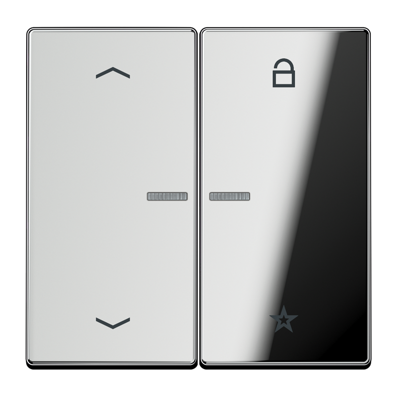 CJC Systems - Plaque version FLAT 2-4 boutons poussoir KNX
