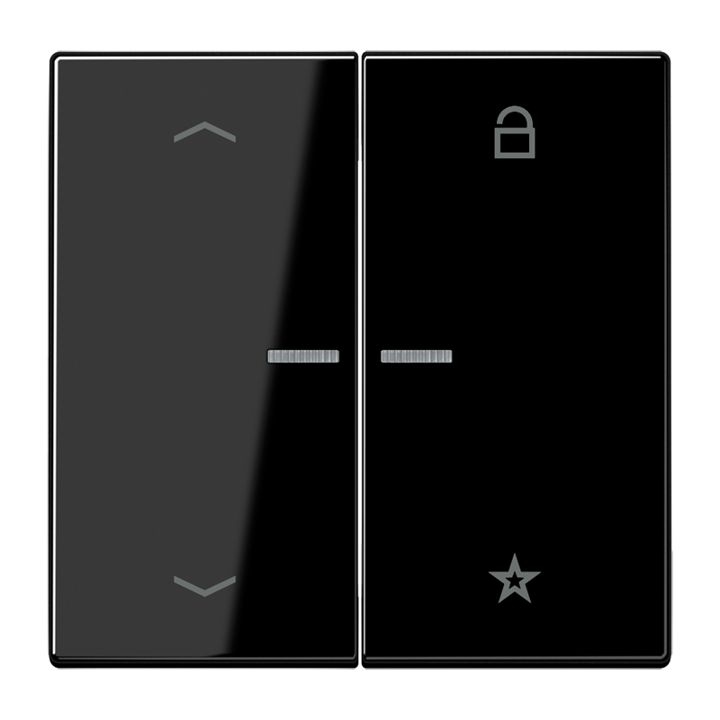 CJC Systems - Plaque version FLAT 2-4 boutons poussoir KNX