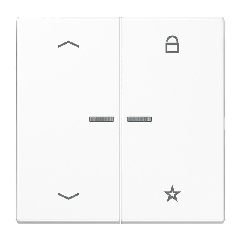 CJC Systems - Plaque version FLAT 2-4 boutons poussoir KNX