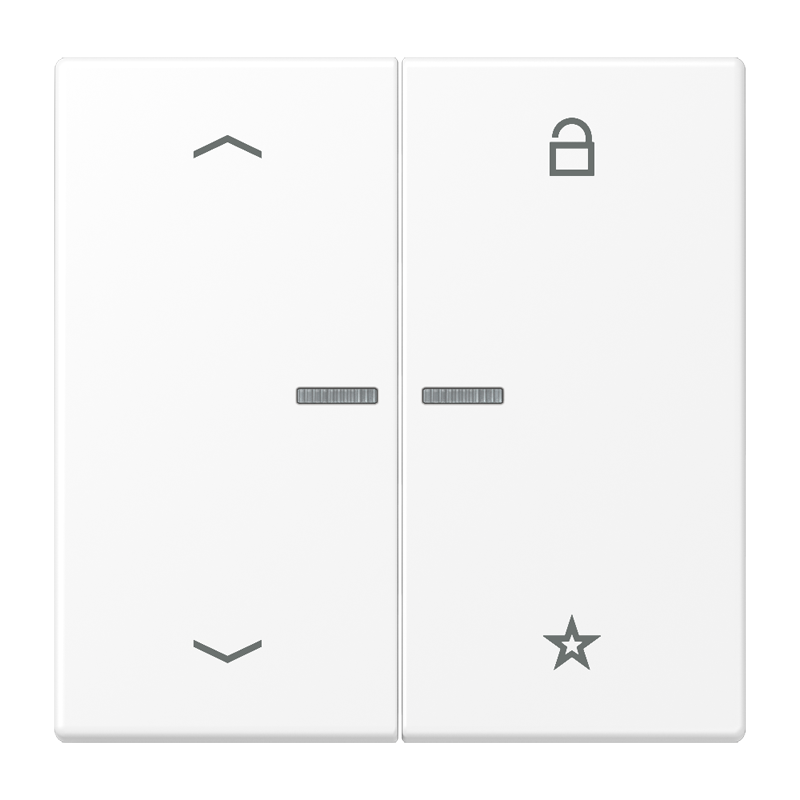 CJC Systems - Plaque version FLAT 2-4 boutons poussoir KNX