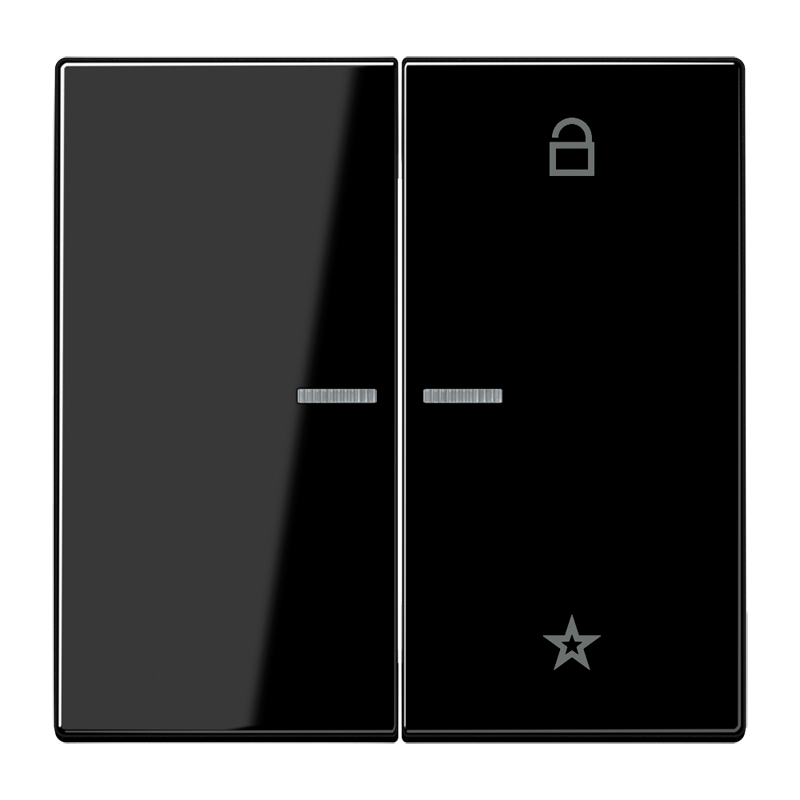 CJC Systems - Plaque version FLAT 2-4 boutons poussoir KNX