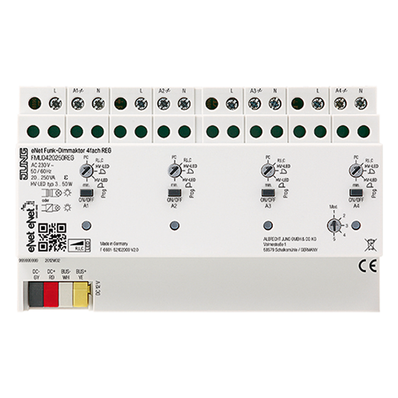 CJC Systems - Plaque version FLAT 2-4 boutons poussoir KNX