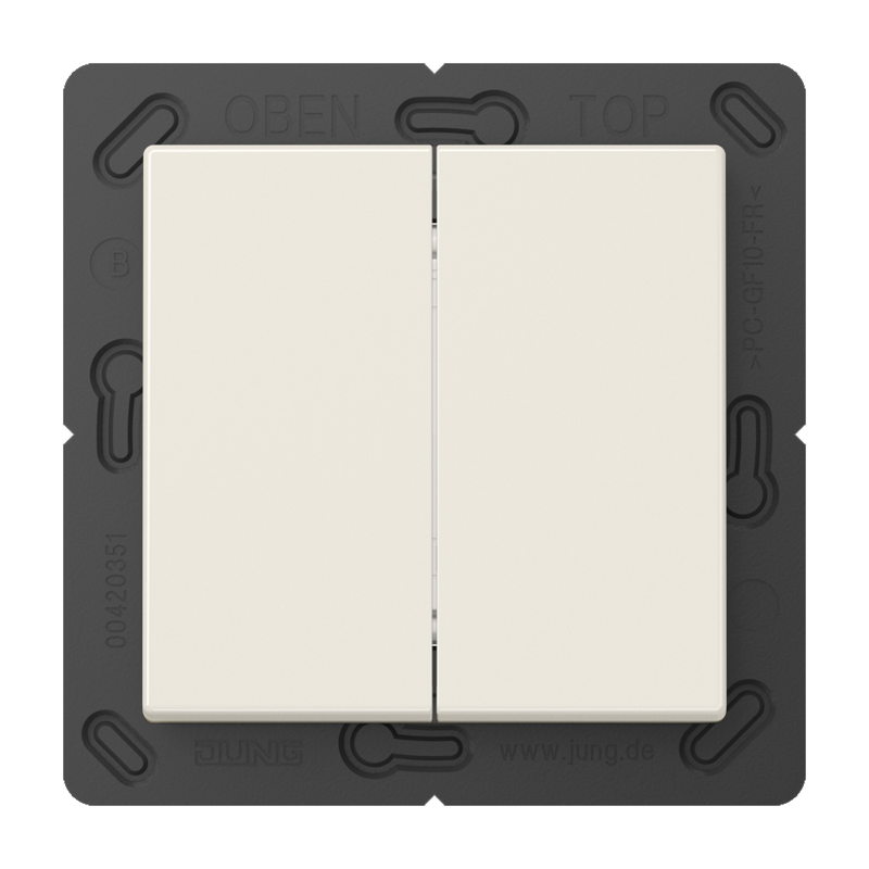 CJC Systems - Plaque version FLAT 2-4 boutons poussoir KNX