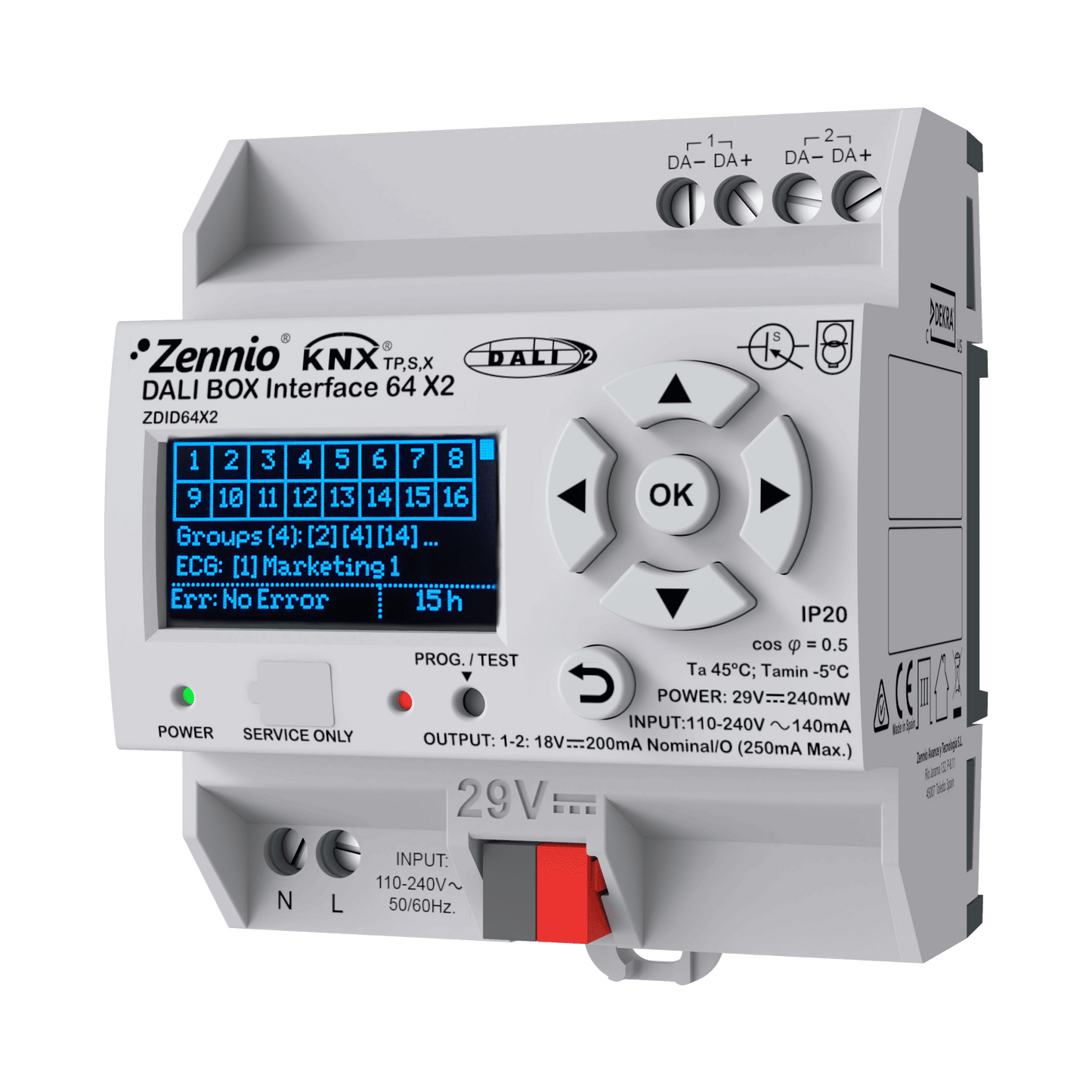 Zennio - DALI BOX Interface 64 X2