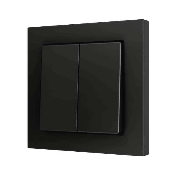 Zennio - ZS55 - Bouton Poussoir Soft - Double - 2 Entrées